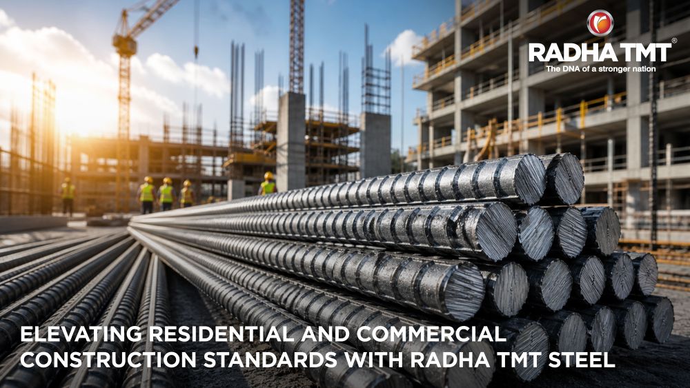 Radha TMT Steel for durable construction